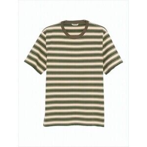 Auralee Short-Sleeved Striped T-Shirt With Round Neckline - NWT